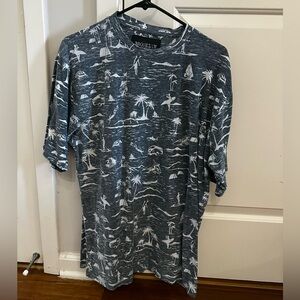 Brooklyn Men's Blue Graphic T-Shirt